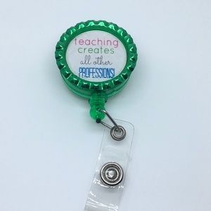 Teachers badge reel